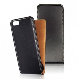 Housse Cuir Véritable iPhone 5 - Noir